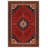 Alba Collection Digital Print Cotton-Polyester Red Moroccan Rug-1893524993