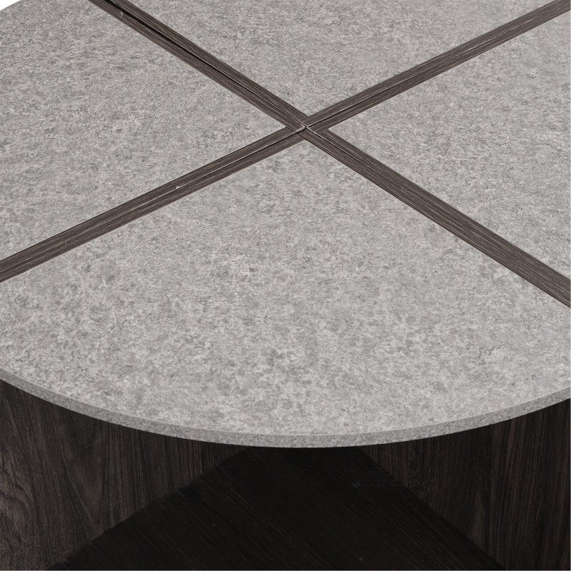 Table basse 4 pièces Neyba, Noir