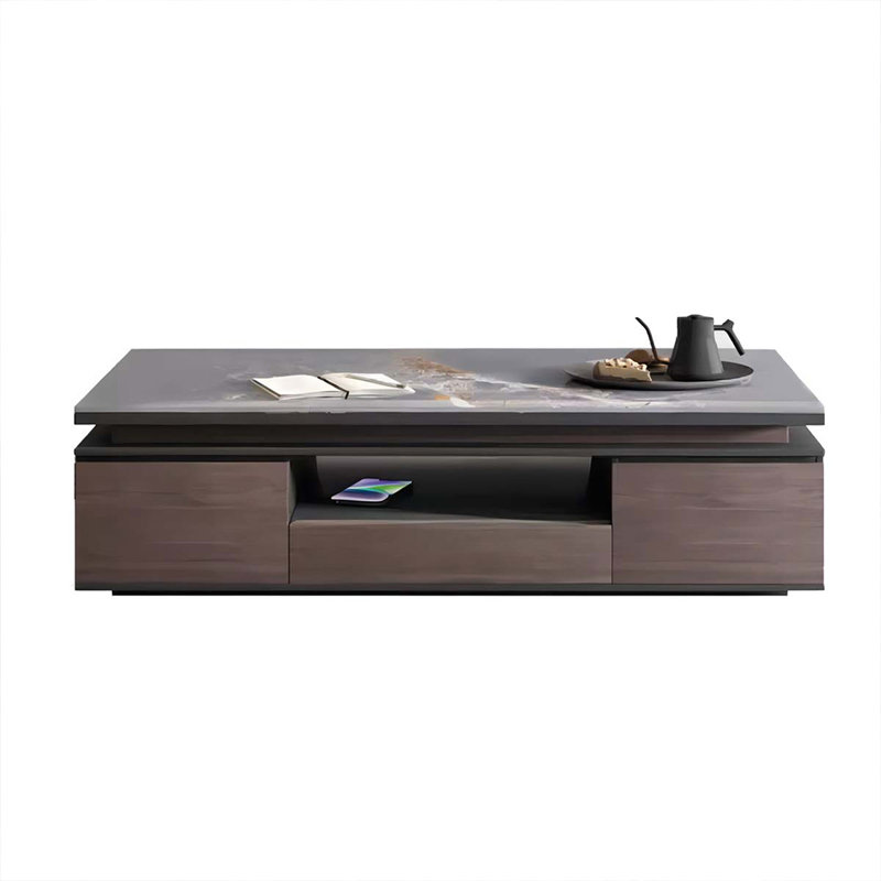 Table basse rectangulaire en bois manufacturé