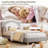 Velvet Platform Bed with Upholstered Headboard, Wood Slats, No Box Spring Needed-2073502884-2073502885