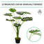 85cm Faux Foliage Plant in Cement Pot