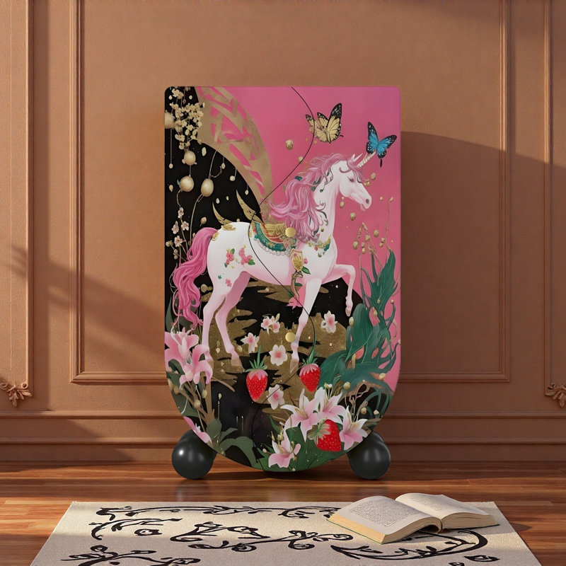 Armoire française en bois à licorne française pour le salon