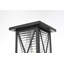 Lampadaire d'extérieur noir Amiriah 16 pouces