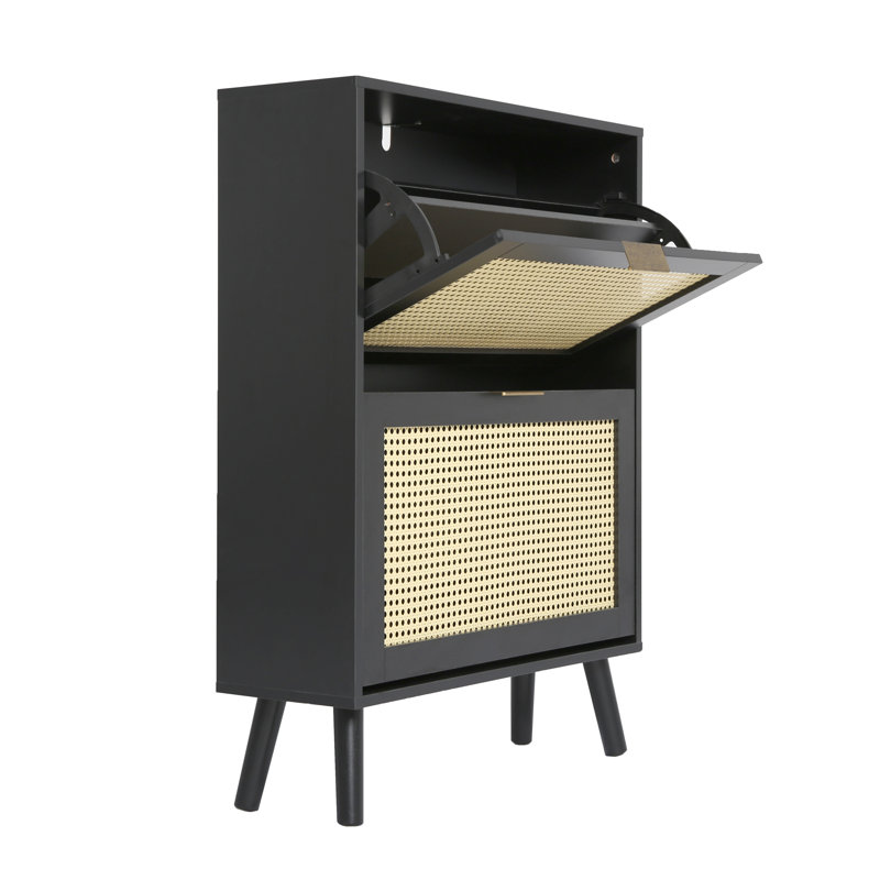 Craven Cane Shoe Cabinet