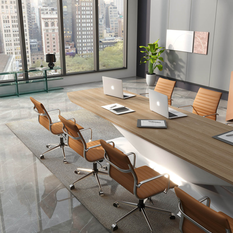 Rogalski Task Chair, Terracotta, Silver