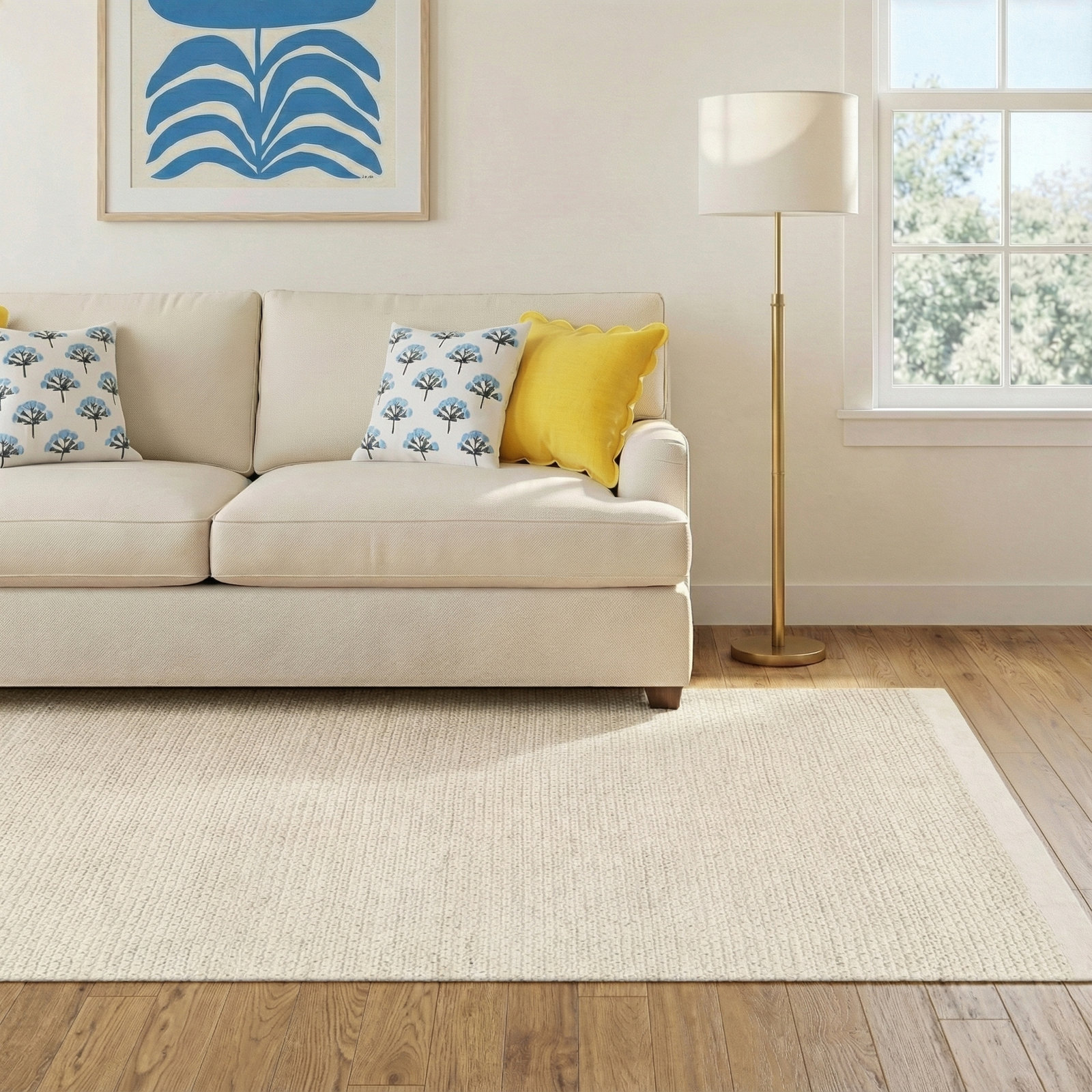 Rylee Handmade Wool Rug, Rectangle 5' x 7'6"