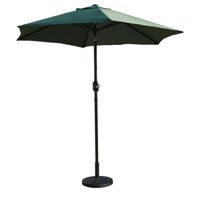 Parasol de patio hexagonal en polyester Hoguet Market 90, Vert