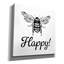 «Floral Bee Happy» par Jean Plout, art mural sur toile-125342190