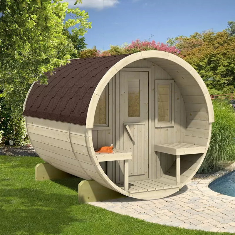 Stjarna Barrel Sauna 250 without Heater, Brick
