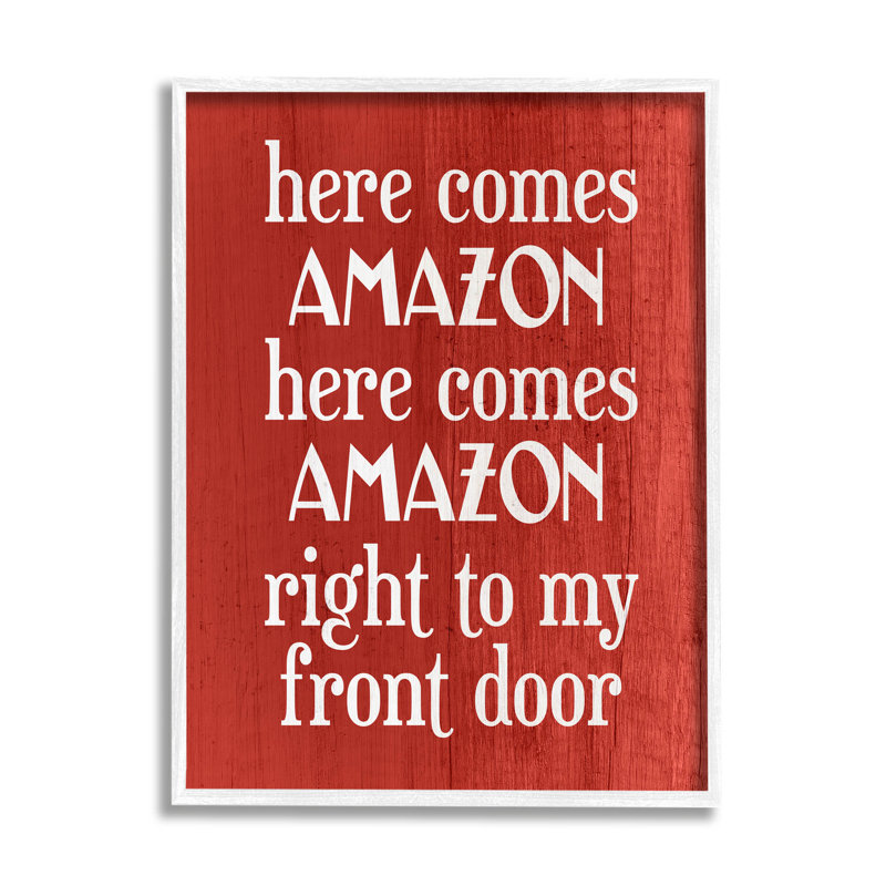 «Here Comes Amazon» par Lil 'Rue - Impression sur toile, H 14 po x l 11 po x P 1,5 po, Impression blanche sur toile encadrée