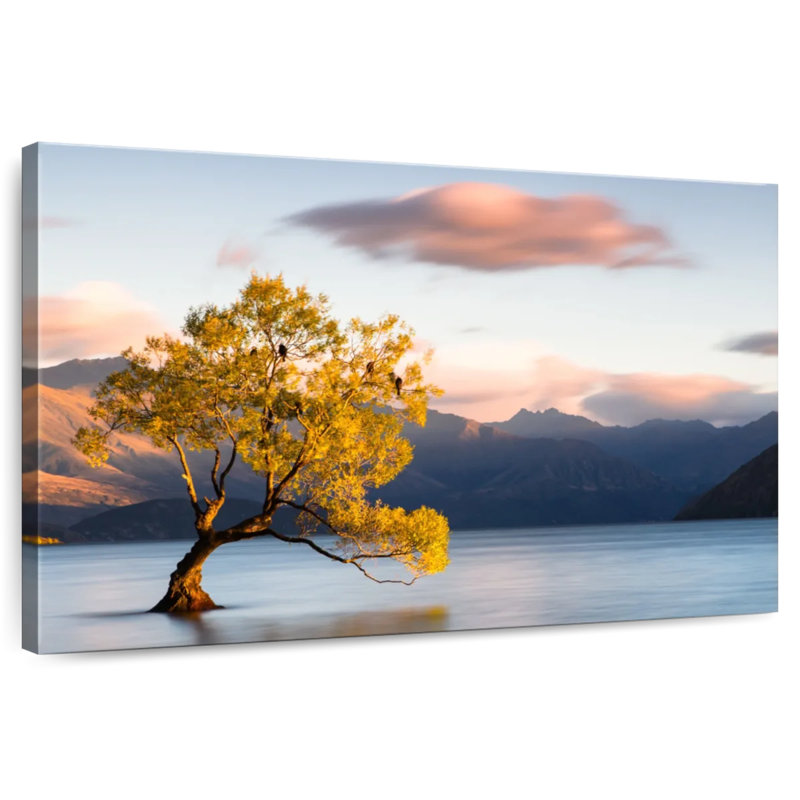 Paysage du lac Alvord Wanaka, H 32 po x l 48 po