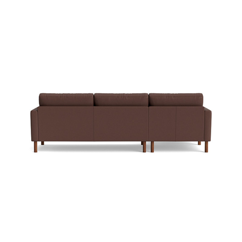 Laguna Chaise Sectional, Left Hand Facing, Leather - Deep Blue