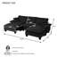 Canapé modulaire en U Chenille