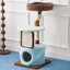 3 Tiers Cat Tree with Condons,Perch,Scratching Posts