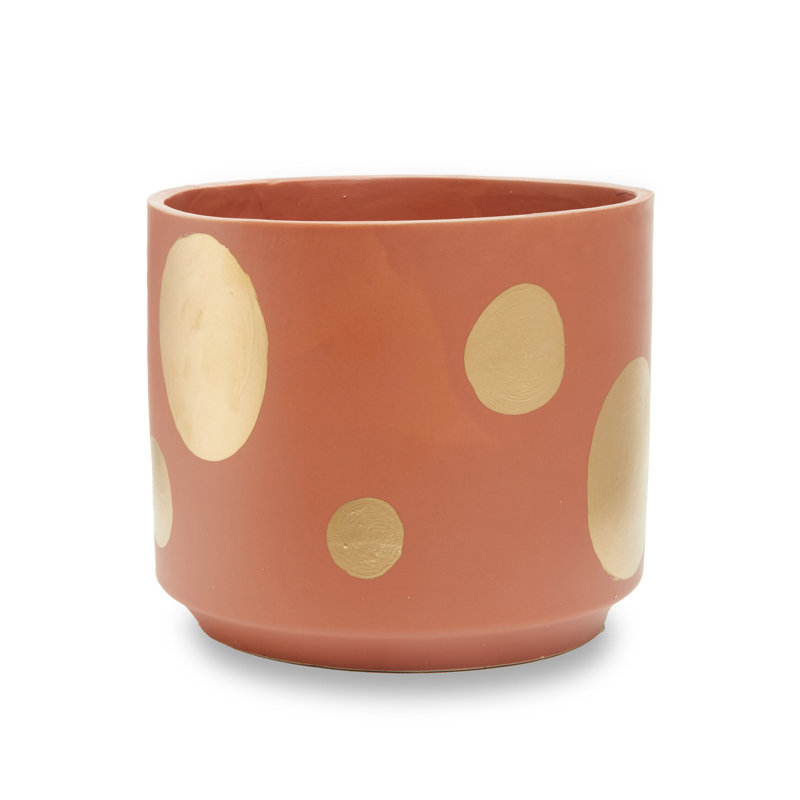 Ceramic Pot Planter, 17cm H x 18cm W x 18cm D