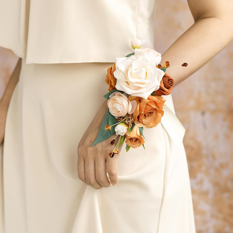 2 pièces fleurs de mariage, fleurs artificielles