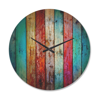 Horloge murale en bois rétro