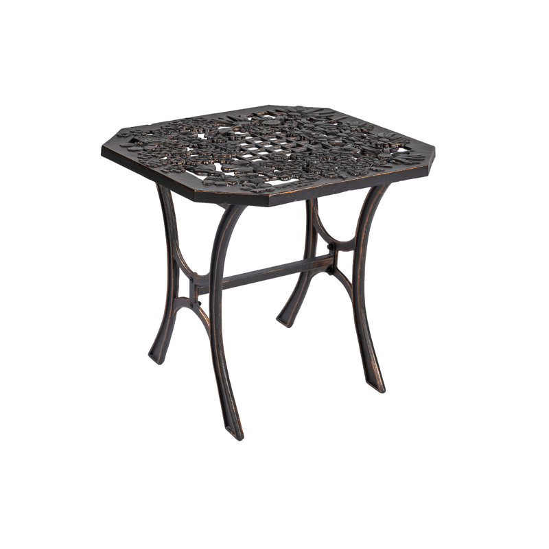 Alvo Cast Iron Wildflower End Table