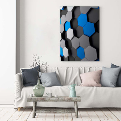 3D Abstraction - Wrapped Canvas Print