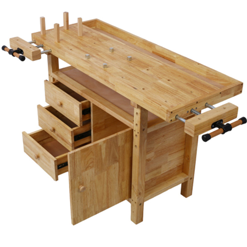 Établi en bois pour atelier et maison