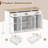 55'' Large Buffet Sideboard w/ 3 Drawers 2 See-through Doors Adjustable Shelves-551712732
