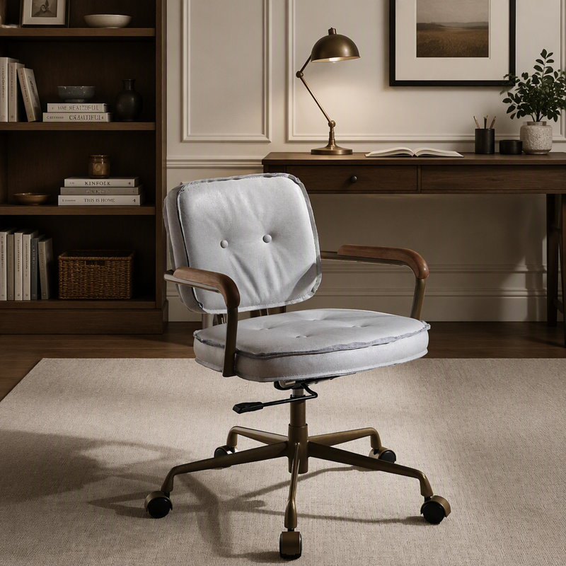 Fauteuil de bureau Siecross Vintage en cuir pleine fleur blanc avec massage par vibrations et chauffage lombaire pour un confort optimal