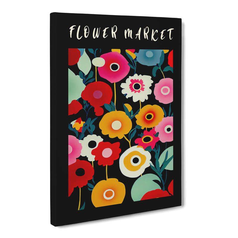 XMKTMKT-284 Flower Market Exhibition Design No.1 - Wrapped Canvas Print, 50cm H x 35cm W x 3cm D