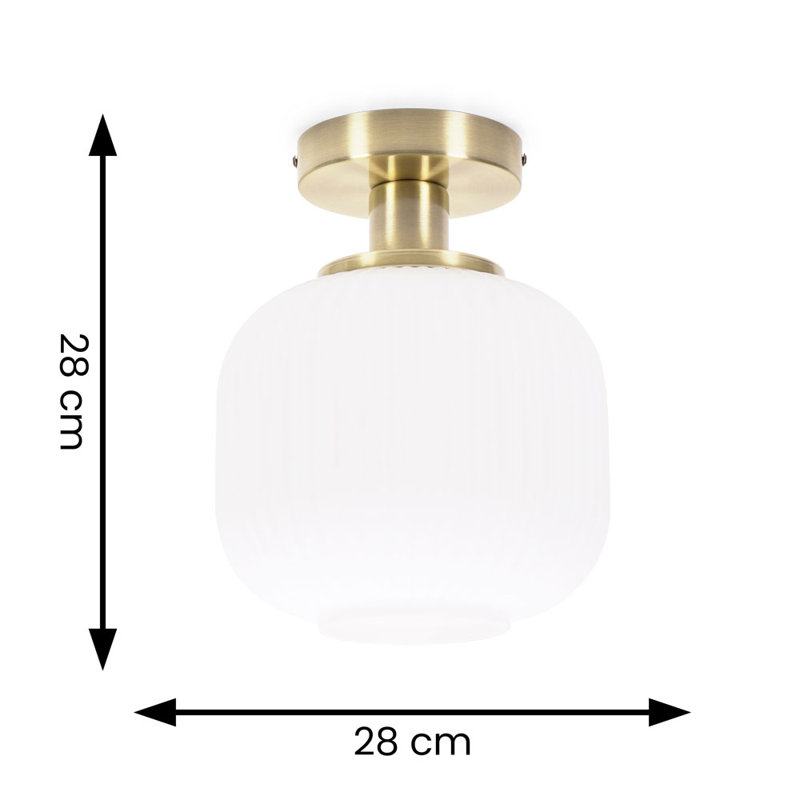 Calpe Glass Flush Mount, Yes