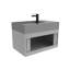 Ensemble de meuble-lavabo mural simple 30 po avec surface solide Amazon-92644259-94757379-94757377