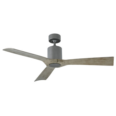 54" Aviator 3 - Blade Outdoor/Indoor Smart Propeller Ceiling Fan with Wall Control, Works With Alexa and iOS or Android App
