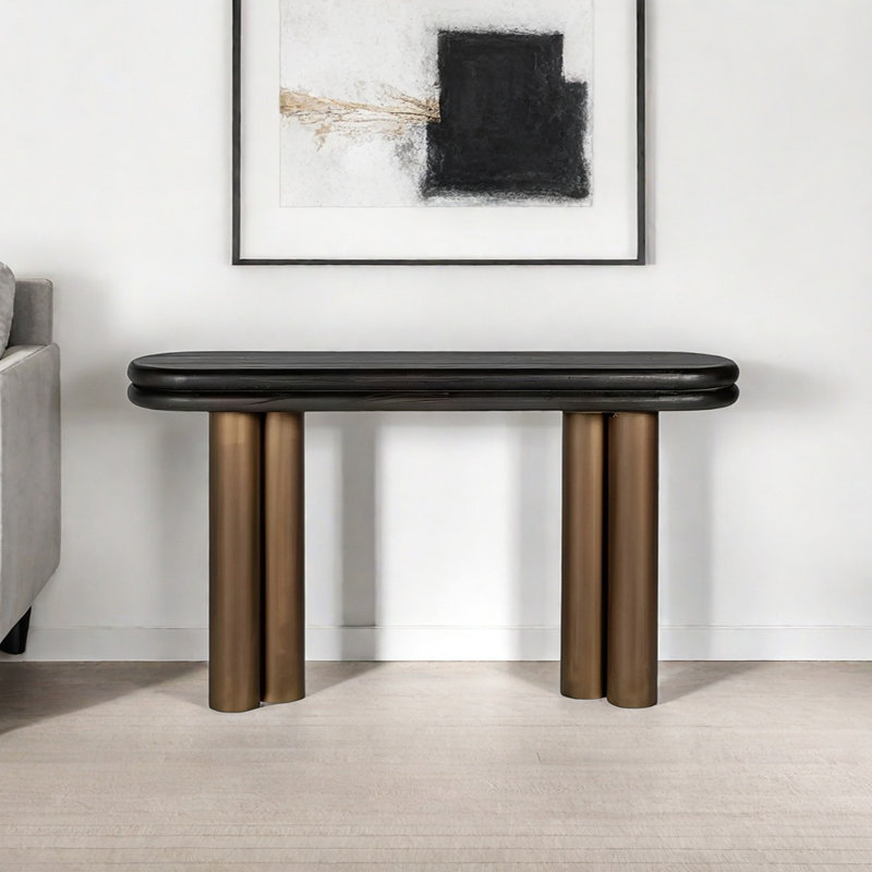 Console Retro Luxury, H 33,46 po x l 62,99 po x P 14,96 po