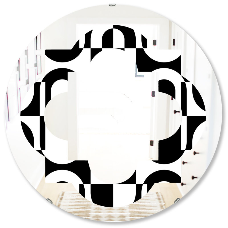 Miroir mural Quatrefoil, H 31,5 po x l po