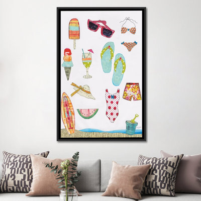 «At the Beach II», reproduction sur toile tendue