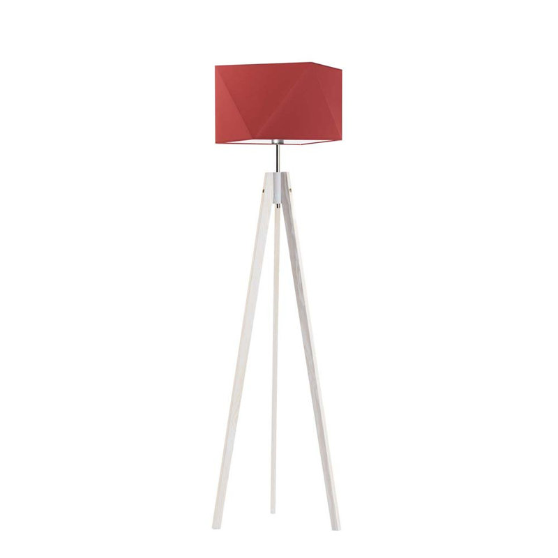 Ayaaz 144cm Tripod Floor Lamp, White, Red