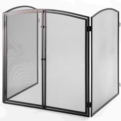 Maribel 3 Panel Steel Fireplace Screen