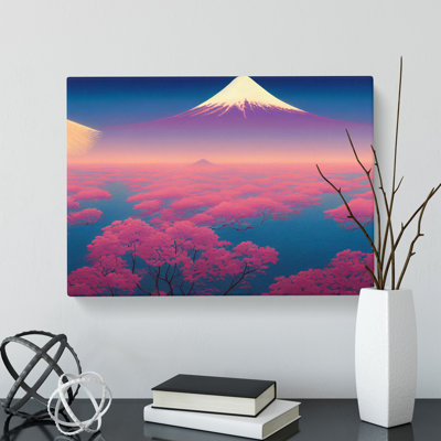 Radiant Japanese Mountains - Wrapped Canvas Print