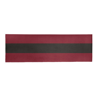 Tapis de table rouge en brique de hockey national