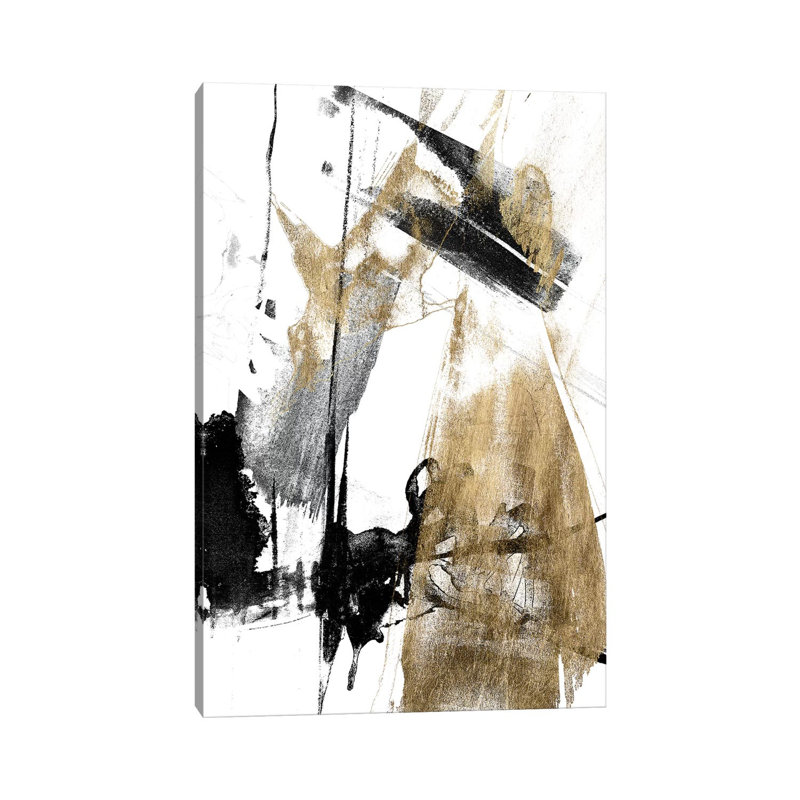 Glam And Black II by Jennifer Goldberger - Wrapped Canvas Painting, 101.6 cm H x 66.04 cm W x 1.91 cm D