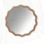 Miroir mural rond en bois