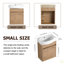 Meuble-lavabo à fermeture en douceur avec lavabo et support de rangement, 16 po pour petite salle de bain