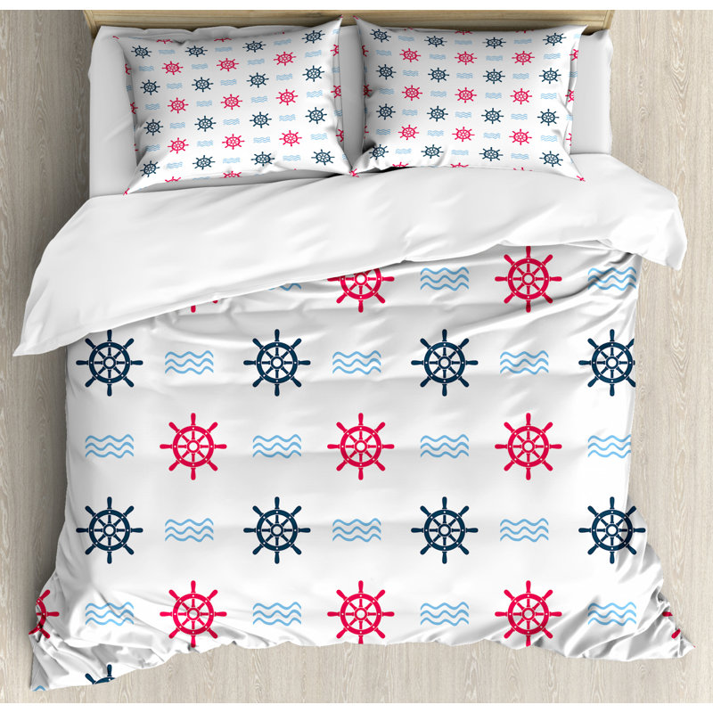 Coastal Duvet Cover, King Duvet Cover + 2 Shams