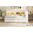 Full Size Wood Daybed With Storage Shelves, USB, LED, And 2 Drawers, White-700529923