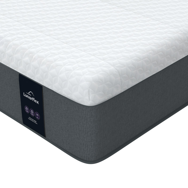 Matelas en mousse viscoélastique imprégnée de gel 12 po, Lit simple