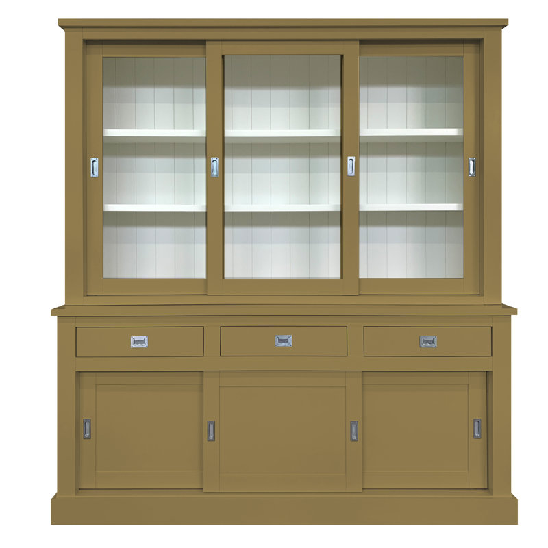 Lemire Display Cabinet, Green/Brown