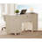 Lysiane 58" Executive Desk With 4 Drawers And 1 Door, Modern Farmhouse Home Office Computer Table With Charging Station, Keyboard Tray-1808789911