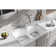 Quartz 33" x 22" x 10" Double Basin Undermount Kitchen Sink with Basket Strainer
