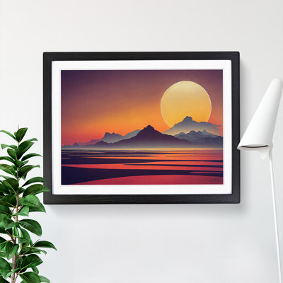 Daring Mountain Sunset - Framed Print