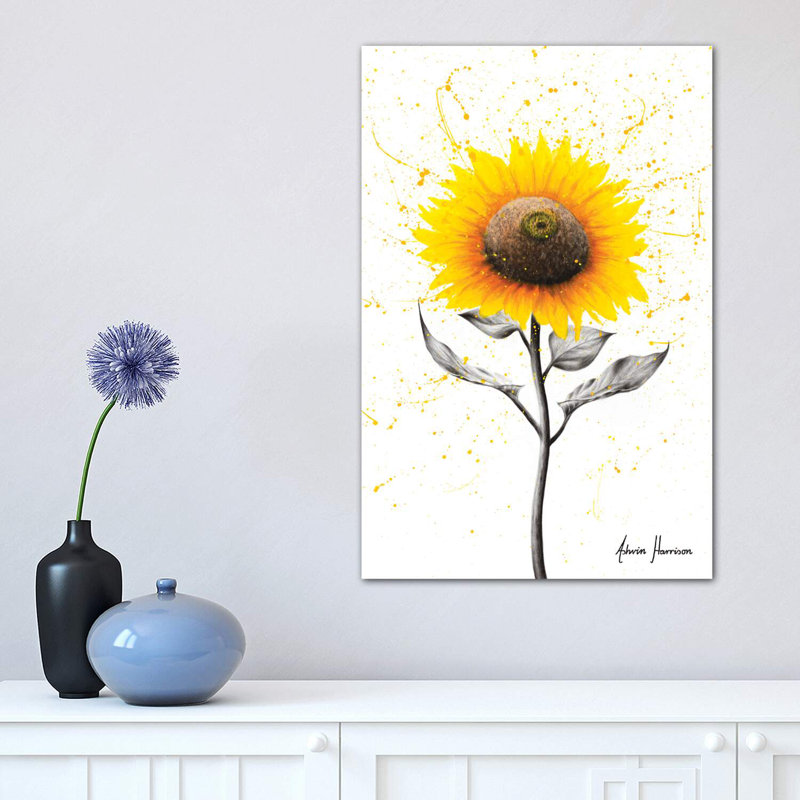 Sunflower Celebration by Ashvin Harrison - Wrapped Canvas Print, 30.48 cm H x 45.72 cm W