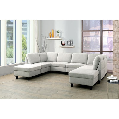 Gigel Upholstered Sectional Symmetrical