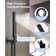 Pressure Balanced  LCD Display Shower System 12" Rain Shower Faucet with Rough-in Valve